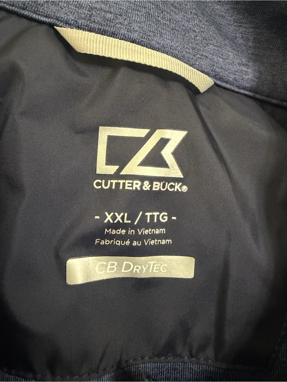 Cutter & Buck Men's Navy Golf Puffer Vest CB dry tec size XXL - Picture 2 of 10